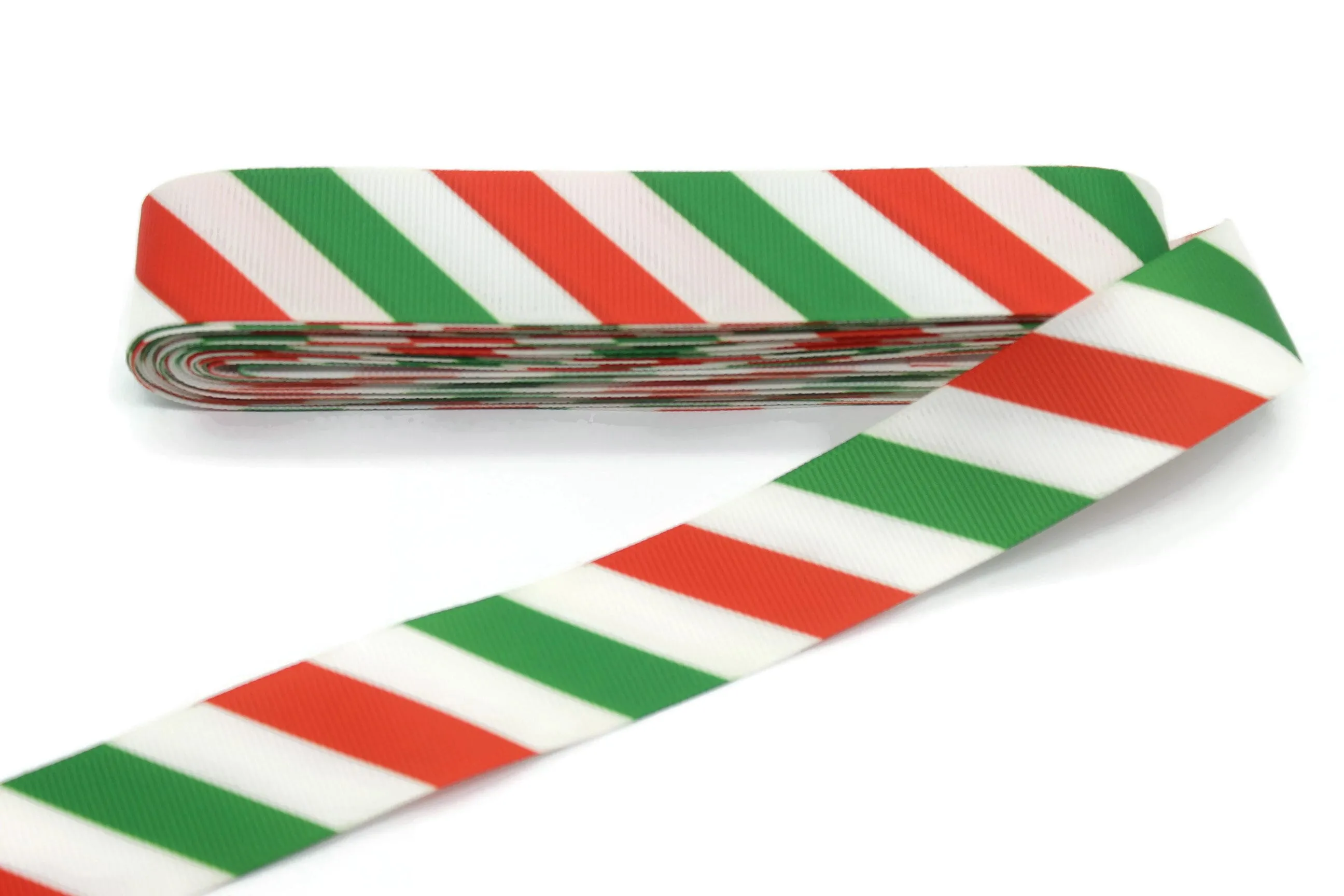 0.98 inch(25 mm) Christmas Grosgrain Ribbon - Wholesale Ribbon by the Yard, Solid Grosgrain Bows, Hair Bow, Hairbow Supplies CHRS