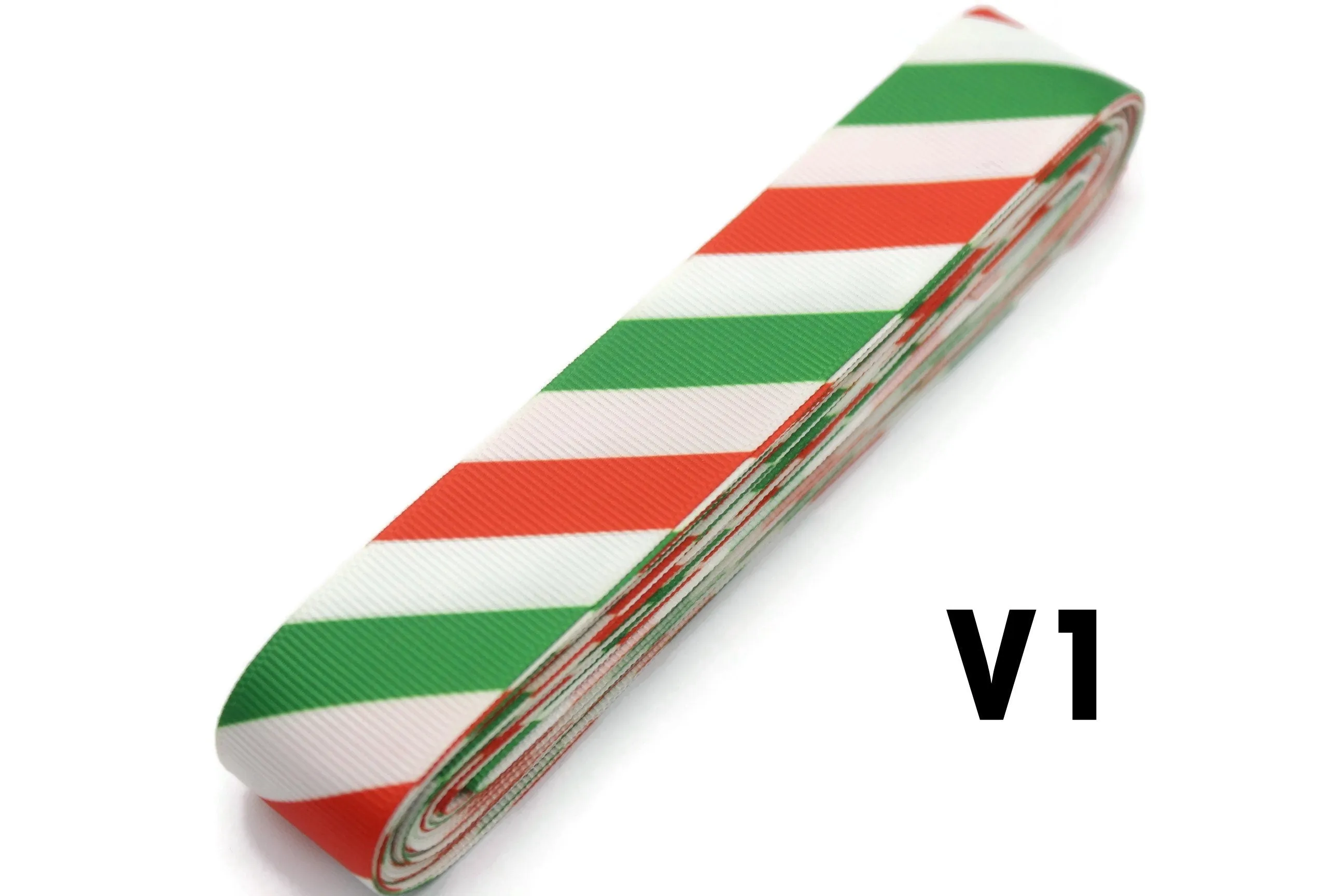 0.98 inch(25 mm) Christmas Grosgrain Ribbon - Wholesale Ribbon by the Yard, Solid Grosgrain Bows, Hair Bow, Hairbow Supplies CHRS
