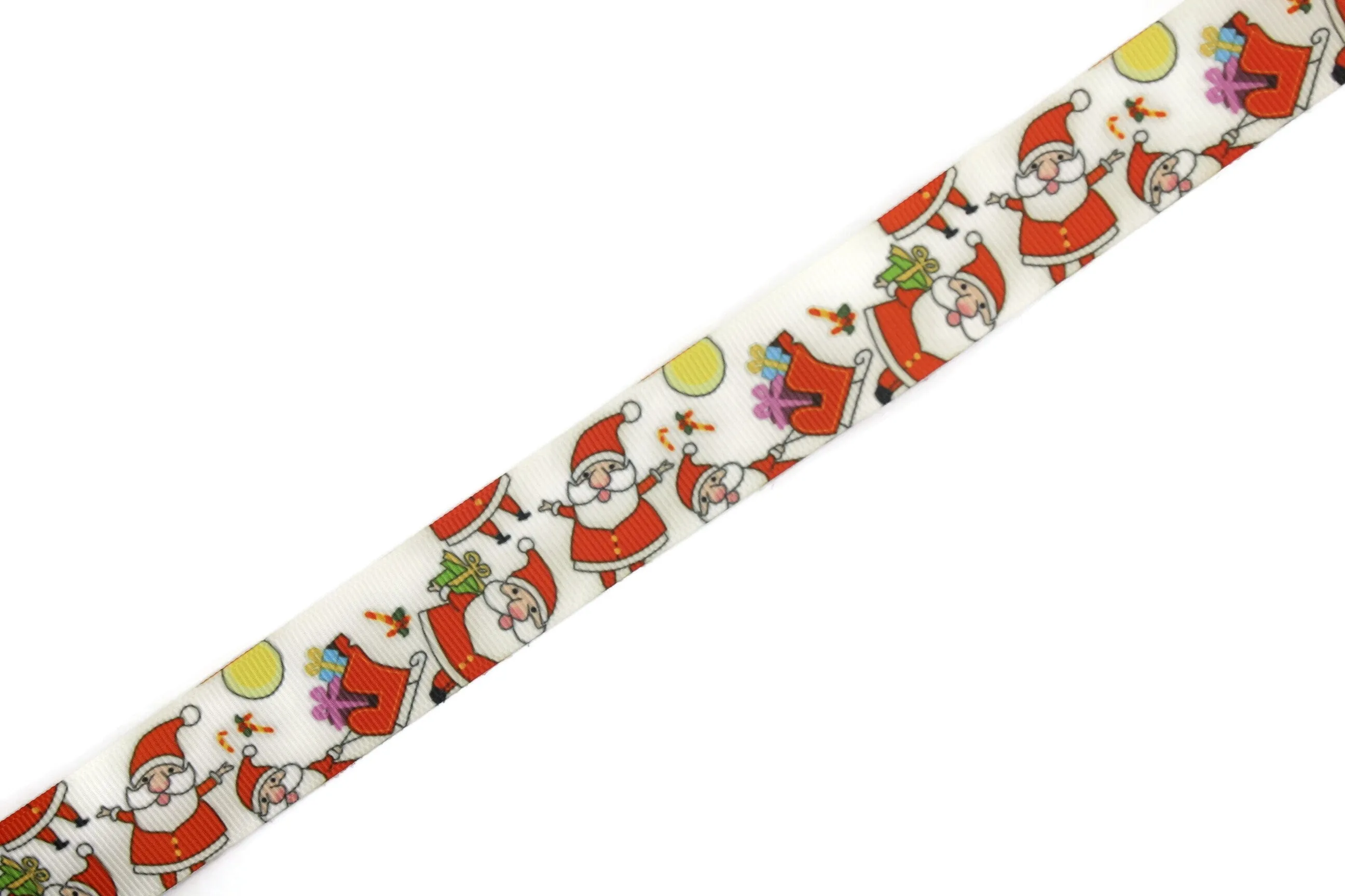 0.98 inch(25 mm) Christmas Grosgrain Ribbon - Wholesale Ribbon by the Yard, Solid Grosgrain Bows, Hair Bow, Hairbow Supplies CHRS