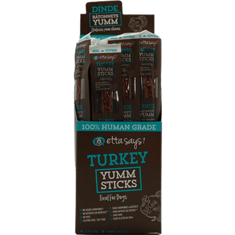 Etta Says! Yumm Sticks Turkey Sticks - Human Quality