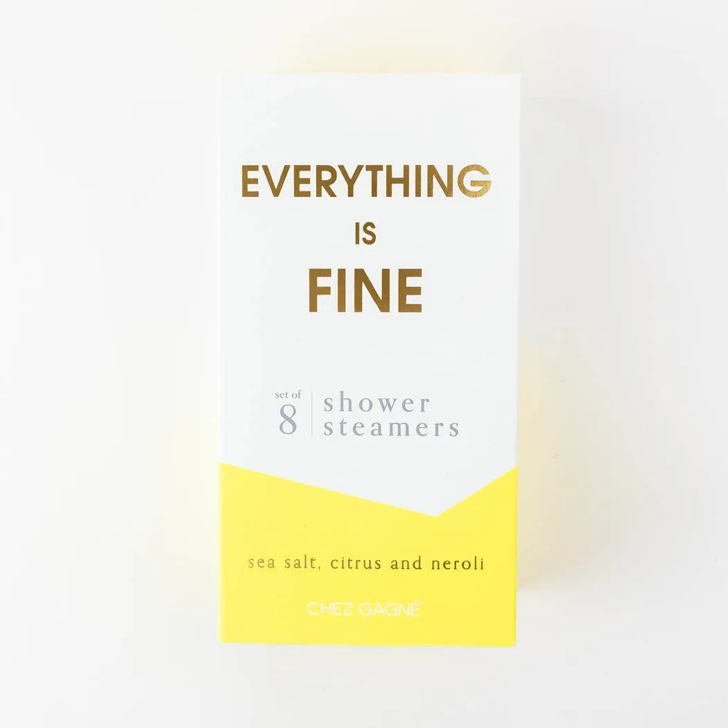 Everything is Fine Shower Steamers - Sea Salt, Citrus & Neroli