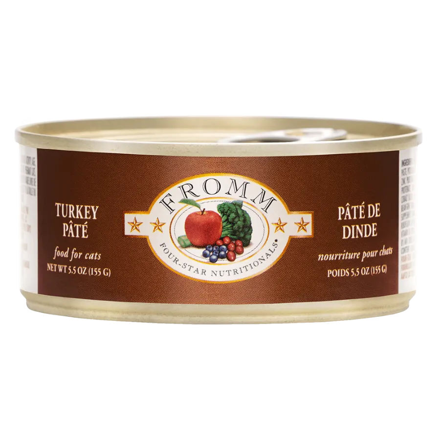 Fromm Four-Star Turkey Pate Canned Cat Food 5.5oz