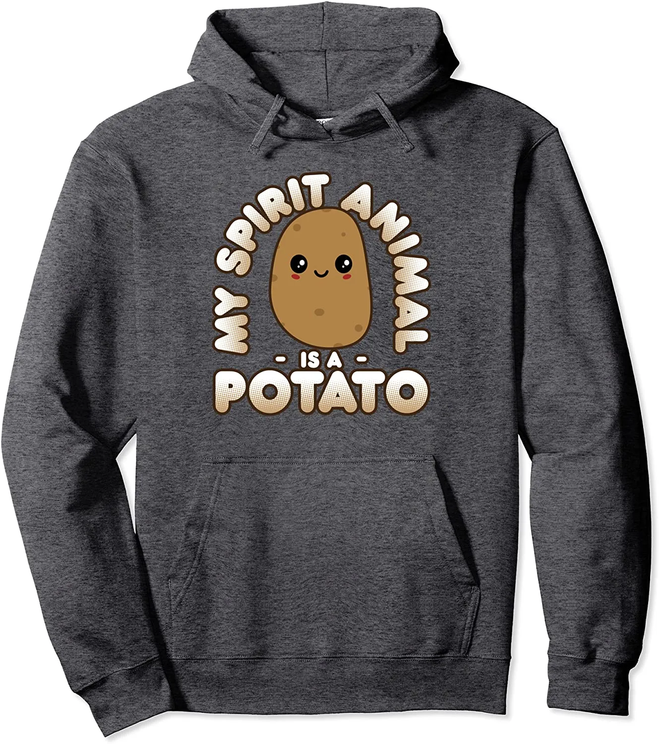 Funny Potato Gift Cute Kawaii My Spirit Animal Is A Potato Pullover Hoodie