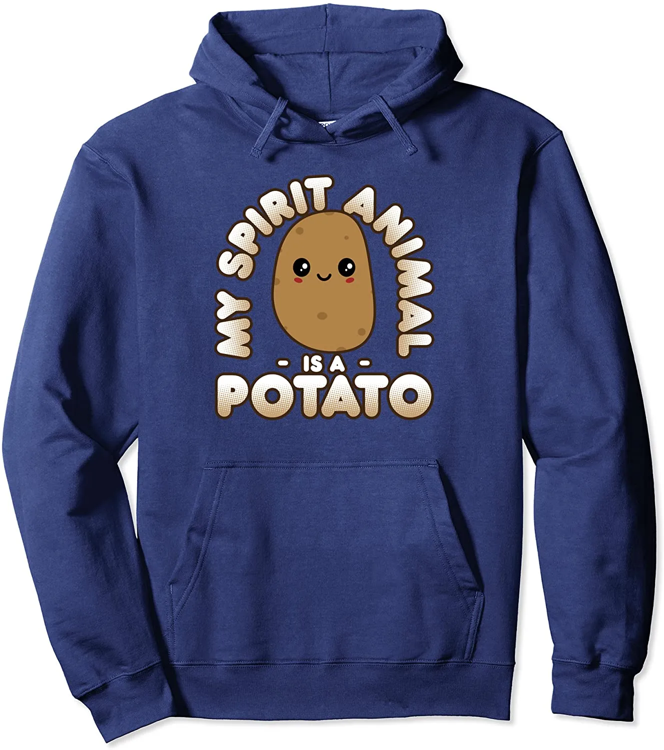 Funny Potato Gift Cute Kawaii My Spirit Animal Is A Potato Pullover Hoodie