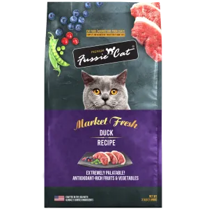 Fussie Cat Market Fresh Duck Meal Recipe Grain-Free Dry Cat Food