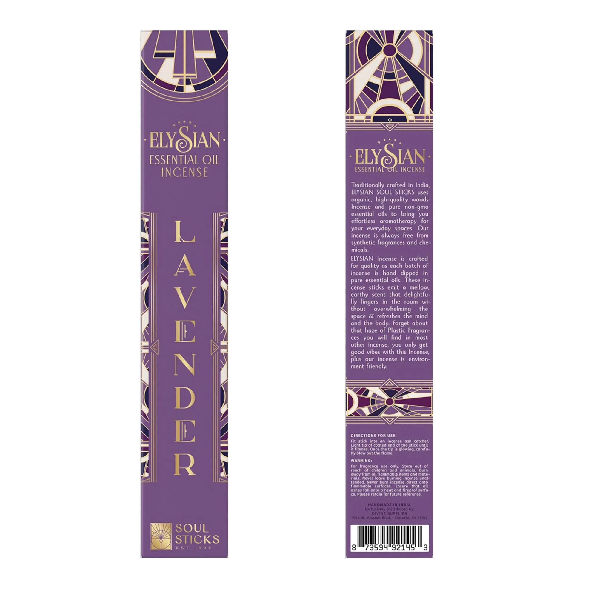Incense - Lavender Essential Oil Incense Sticks