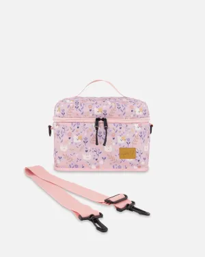 Lunch Box Lilac Cat Print