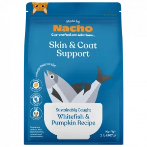 Made By Nacho Skin And Coat Support Sustainably Caught Whitefish & Pumpkin Recipe