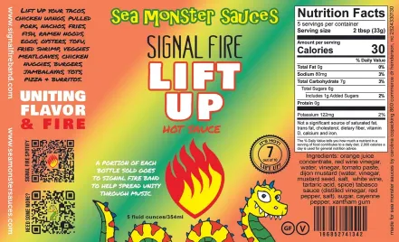 Sea Monster Lift Up Hot Sauce