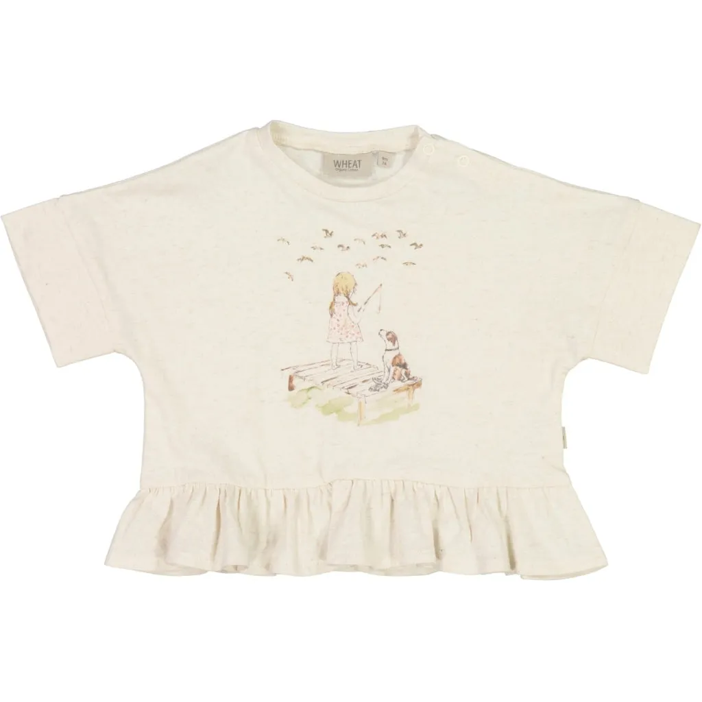 T-Shirt Fishing - moonlight melange