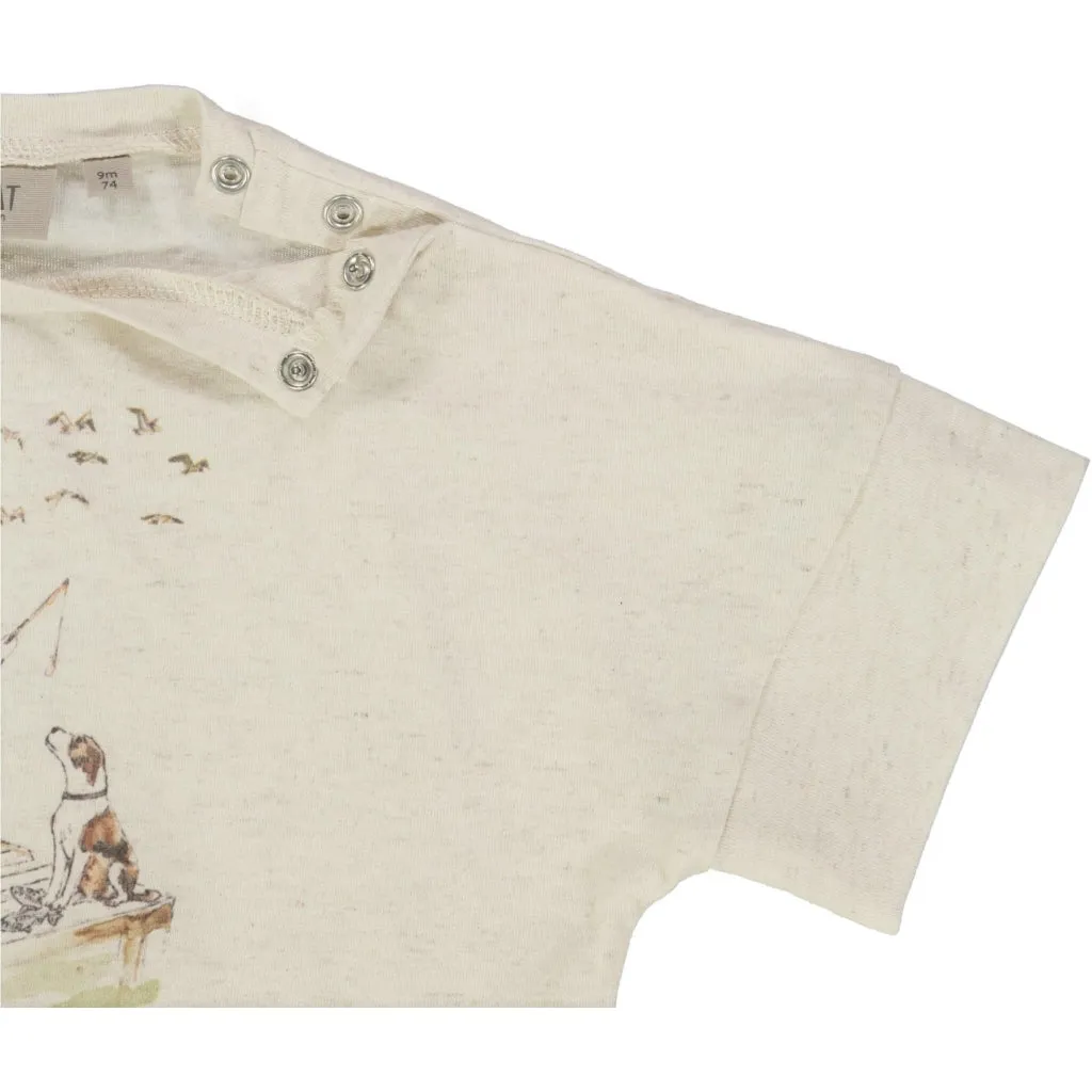 T-Shirt Fishing - moonlight melange