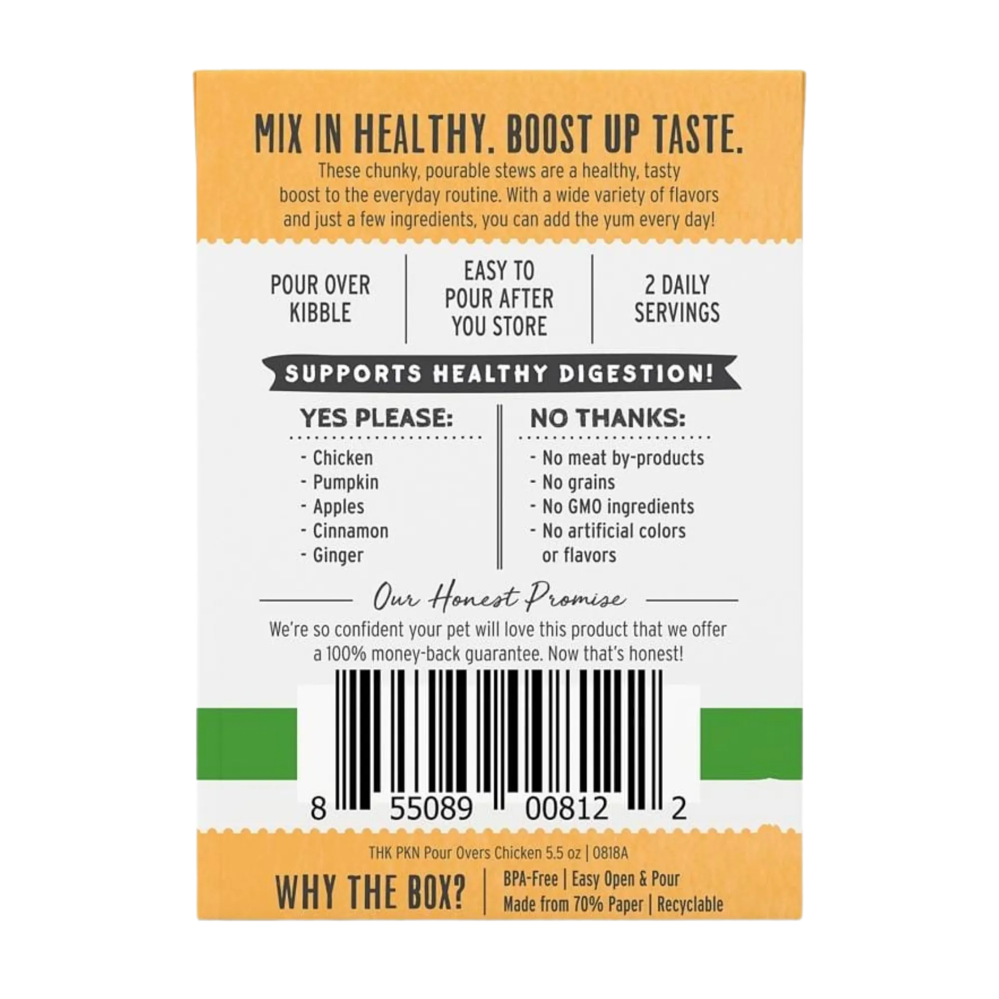 The Honest Kitchen Pumpkin Pour Overs Chicken & Pumpkin Stew 5.5 oz