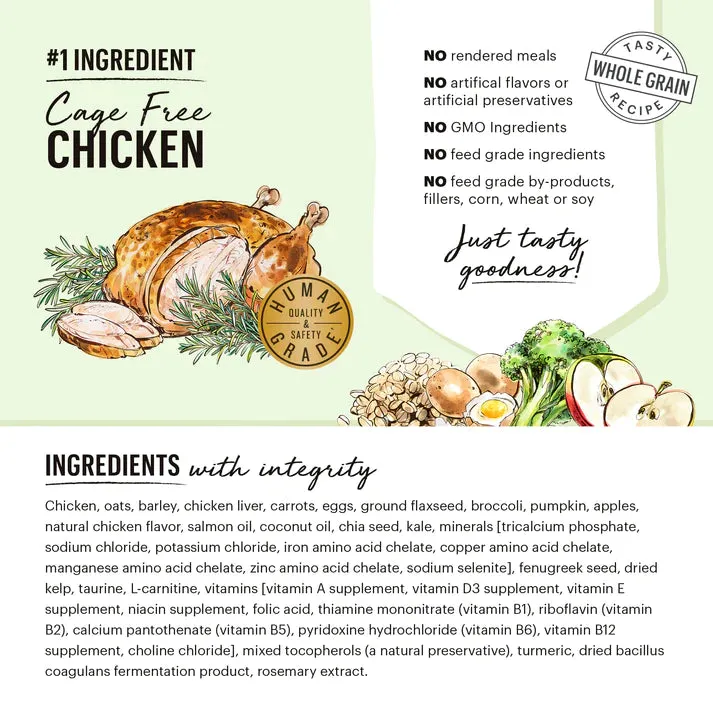 The Honest Kitchen Whole Grain Chicken & Oat Clusters Puppy Dog Food (1 lb)