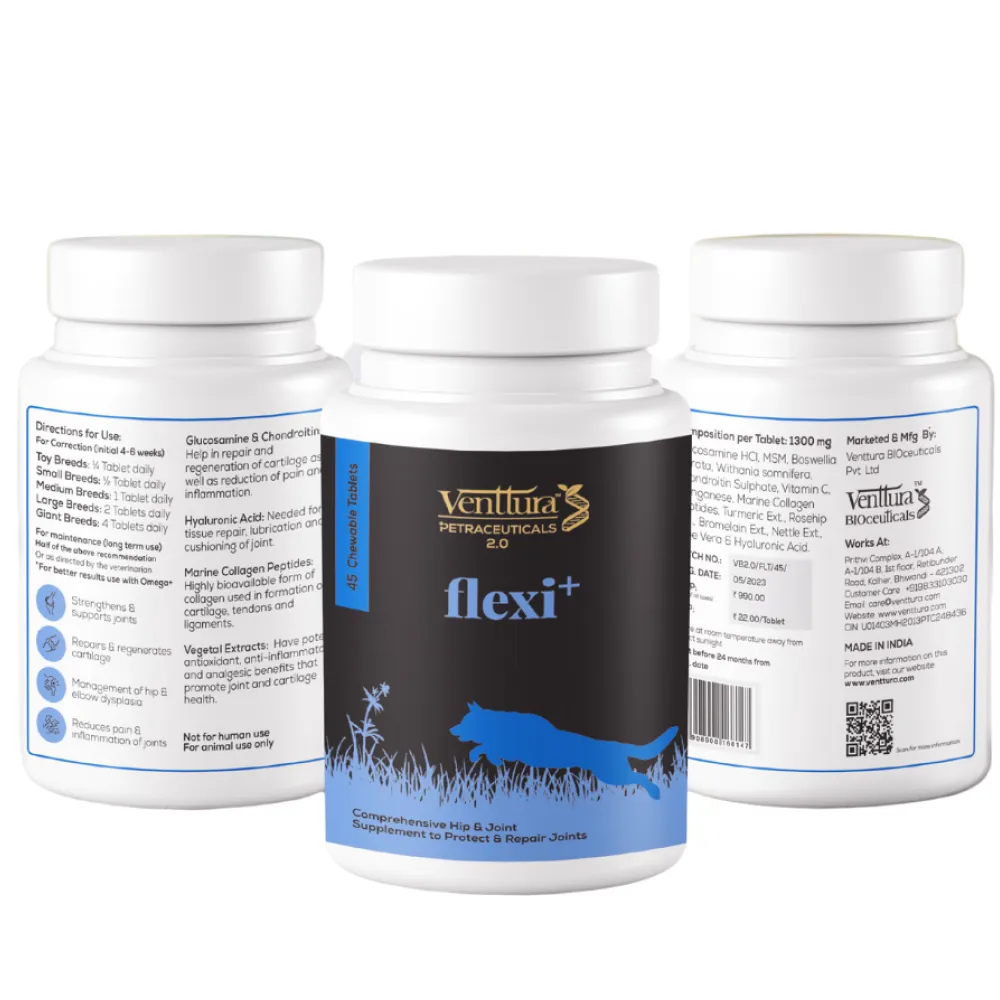 Venttura Flexi Plus Hip and Joint Chewable Tablets for Dogs